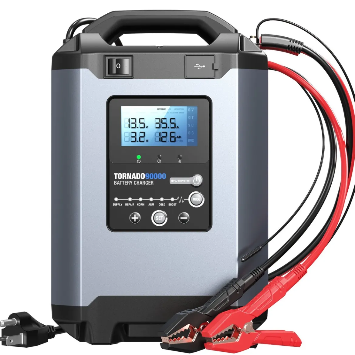 TOPDON USA Tornado 90000 Professional-Grade Smart Battery Charger (TD52130061) + Free Tool