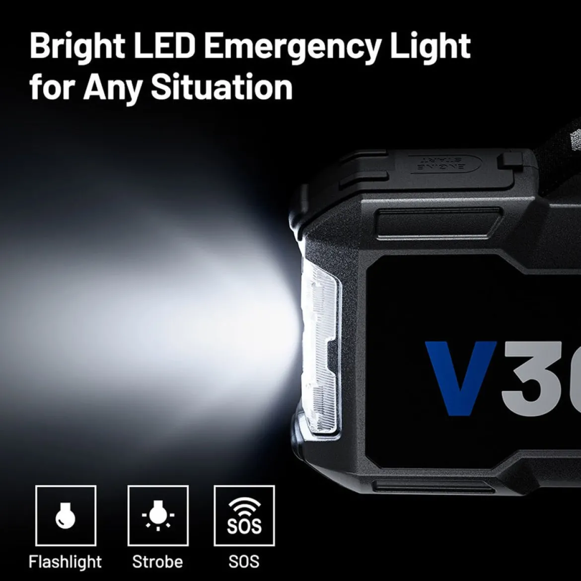 Topdon USA V3000 Battery Jump Starter, Power Bank, & Flashlight (V3000)