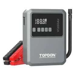 Topdon USA V1200Air All In One Jump Starter, Smart Tire Inflator, Power Bank, And Led Flashlight (V1200AIR)