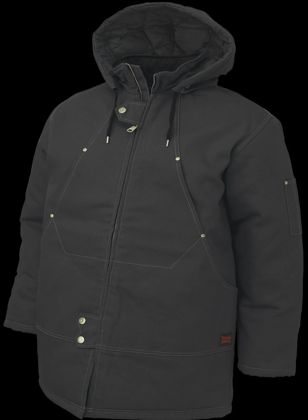 Tough Duck Men's Abraham Hydro Parka with Detachable Hood (WJ181)