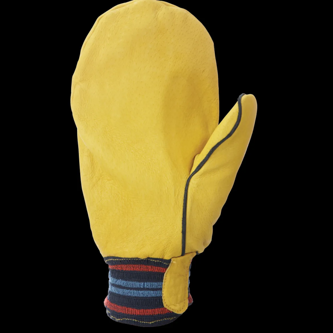Tough Duck Men's Comfort Pile Lined Leather Mitts with Elastic Cuff (G37413)