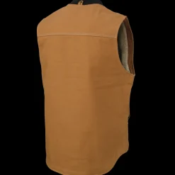 Tough Duck Men's Durable 100% Cotton 12 oz Sherpa Lined Vest (WV061, WV062)