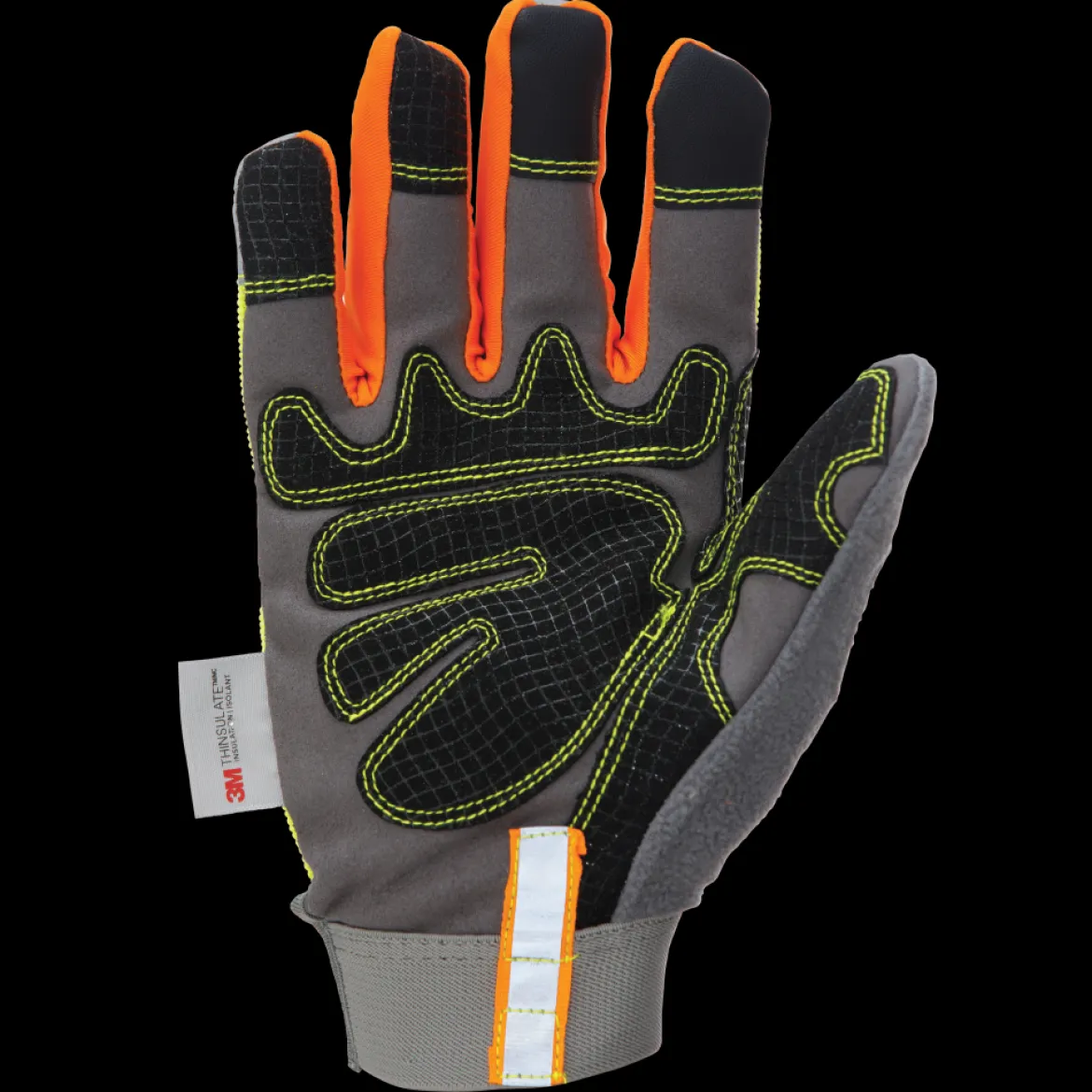 Tough Duck Men's Polyester Hi-Vis Precision Glove (WA331)
