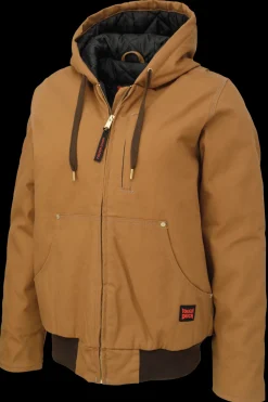 Tough Duck Women's Duck Bomber Jacket with Adjustable Hood (WJ321)
