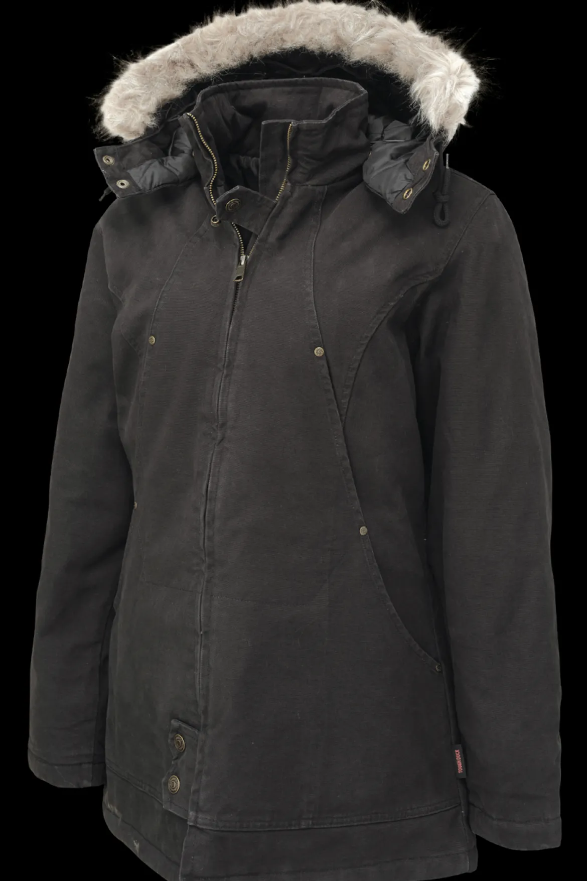 Tough Duck Women’s Hydro Parka with Detachable Hood (WJ101)