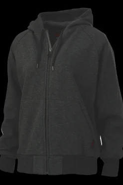 Tough Duck Women’s Stylish Fleece Zip Hoodie with Raglan Sleeves (WJ361)