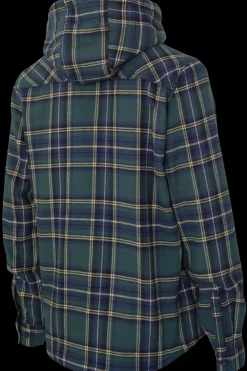 Tough Duck Women’s Ultra-Soft Plush Pile-Lined Flannel Shirt with Hood (WS121)