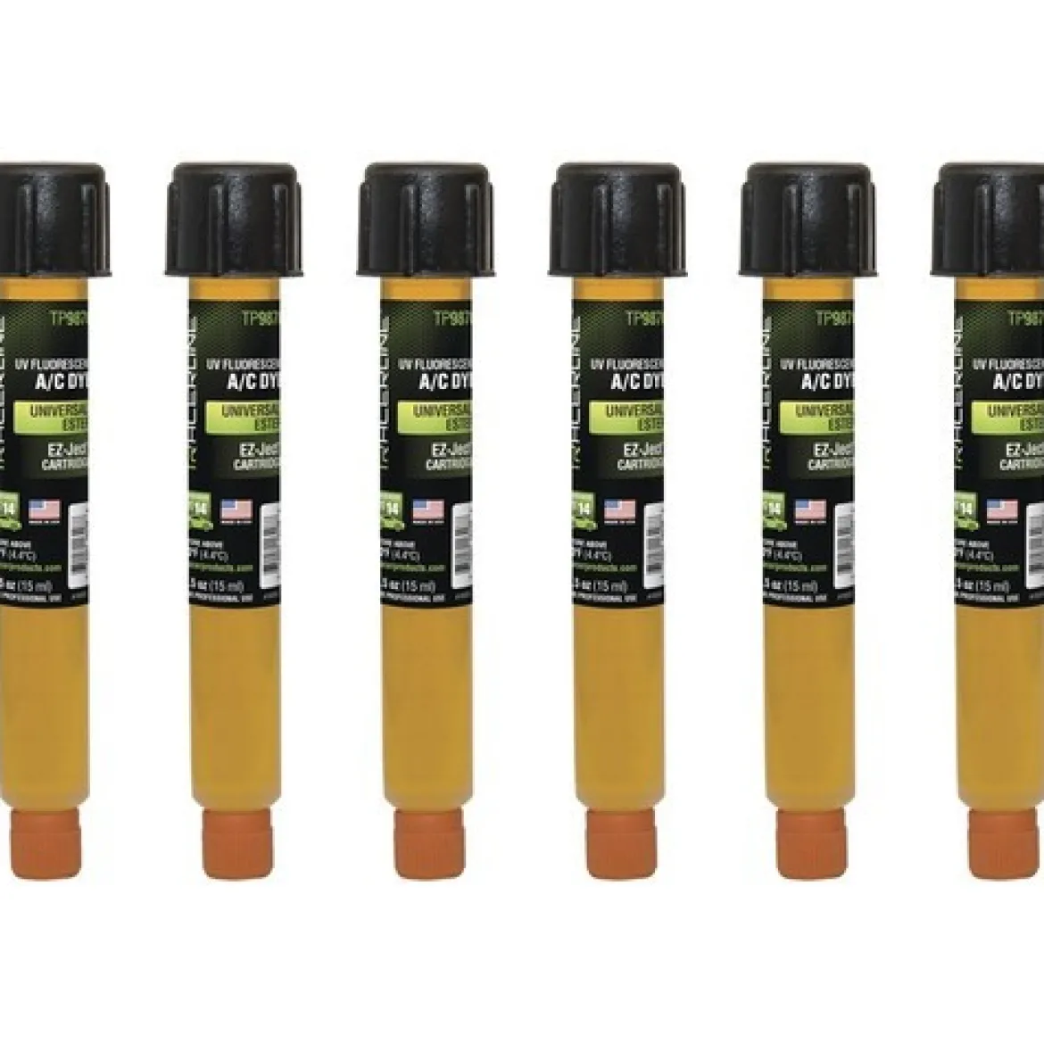Tracerline 6pc 0.5oz EZ-Ject Universal/Ester A/C Dye (TP9870-P6)