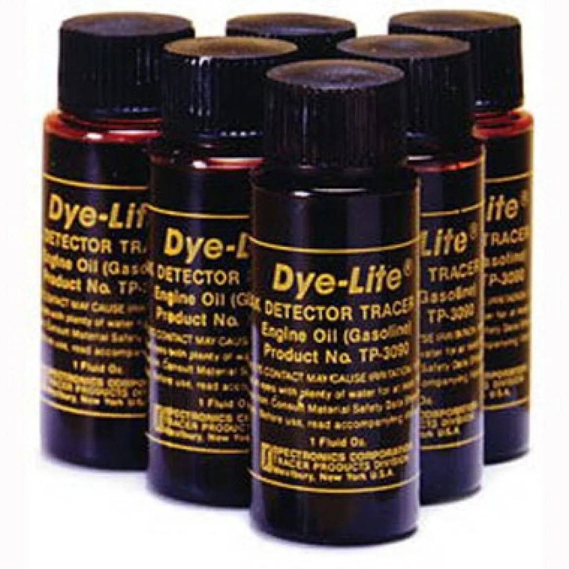 Tracerline 6pc 1oz Gas Engine Oil UV Leak Detection Dye (TP3090-6)