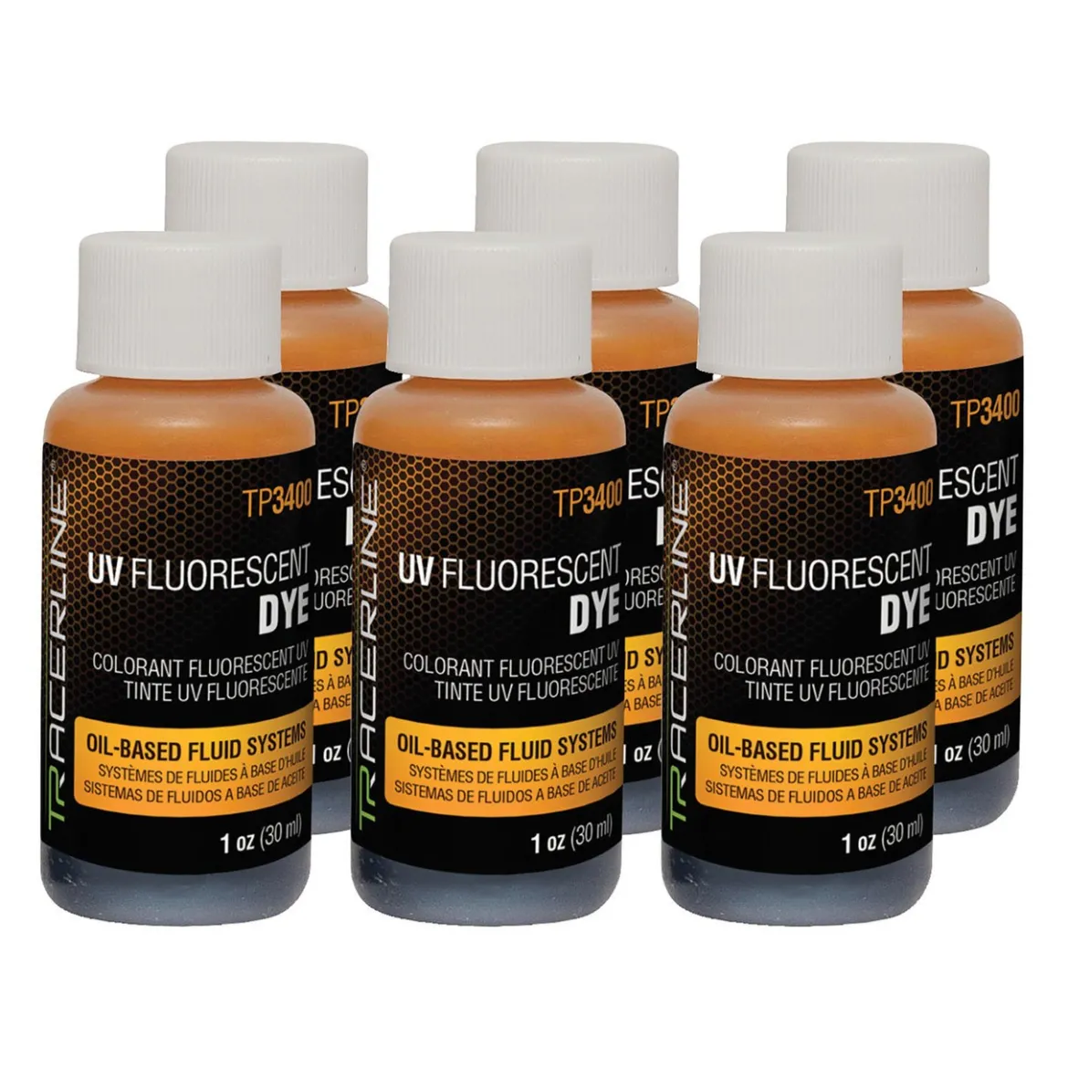 Tracerline 6pcs 1oz UV Fluorescent Dye (TP3400-1P6)