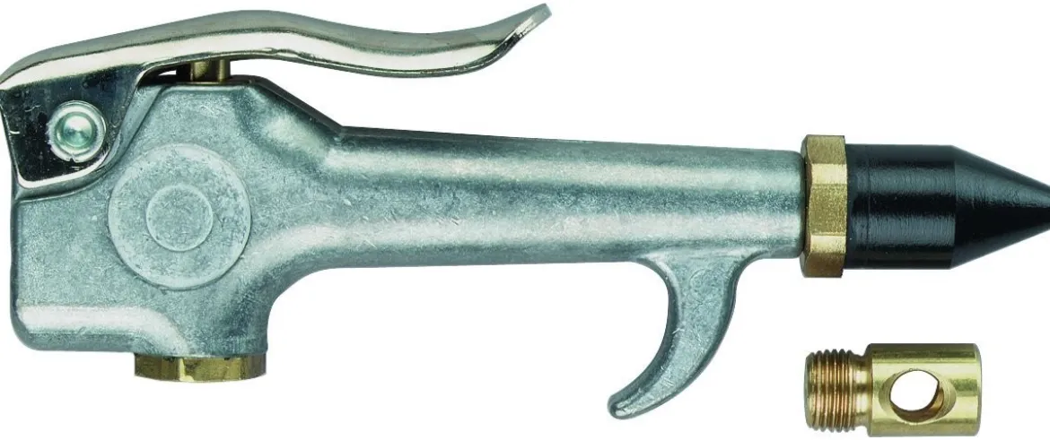 Tru-Flate 18-215 1/4" Female NPT Input Safety Blowgun w/ Rubber & Safety Nozzle