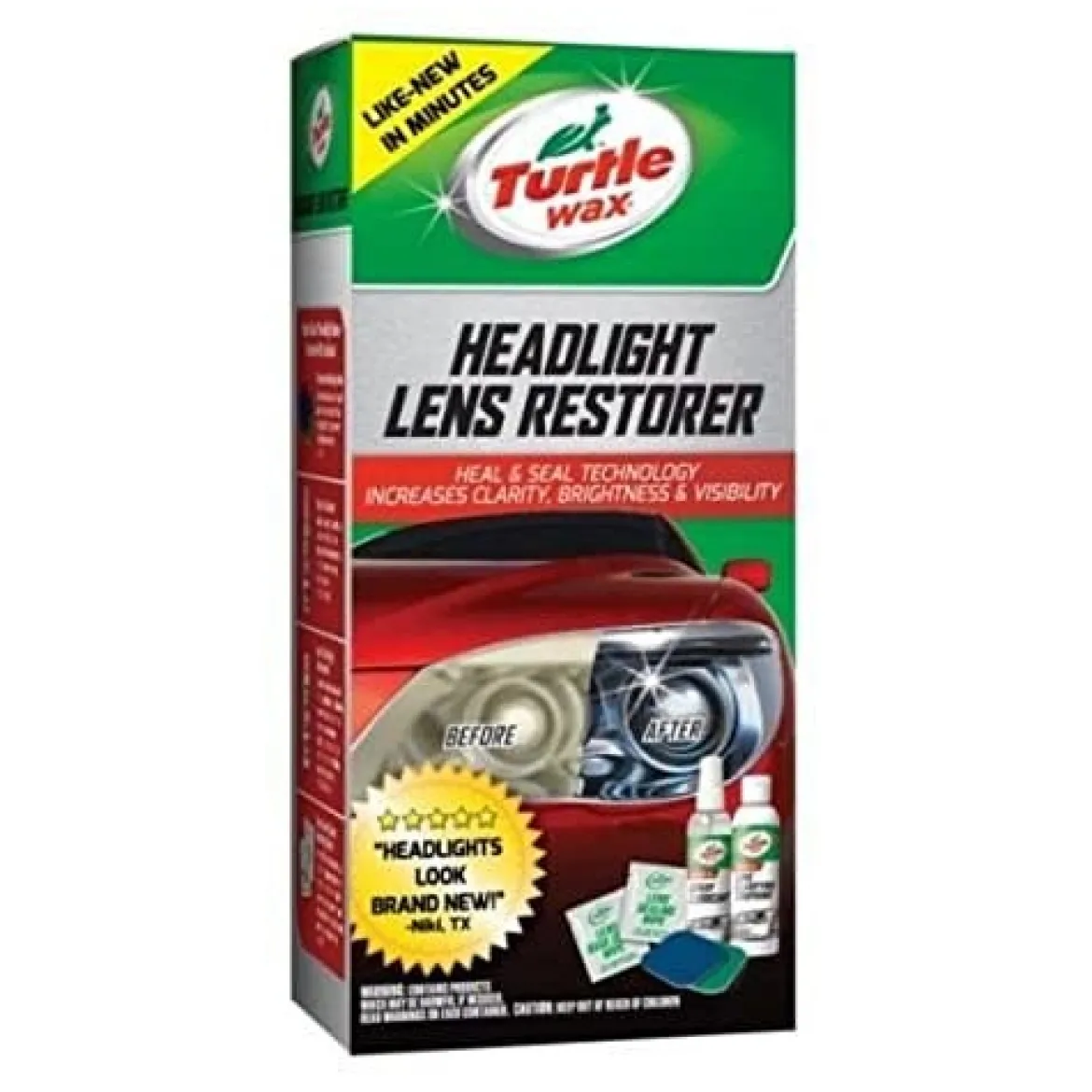 Turtle Wax Warren Headlight Lens Restorer Kit (T240KT)