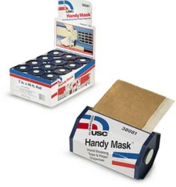 U. S. Chemical & Plastics 38081 Handy Mask Tape & Paper With Dispenser 12/Display Box