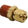 VIAIR 1/4" Male NPT to 1/4" Compression Air Line Fitting Gold (92837)