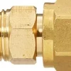 VIAIR 1/8" Male NPT to 1/4" Compression Air Line Adapter Brass Gold (92951)