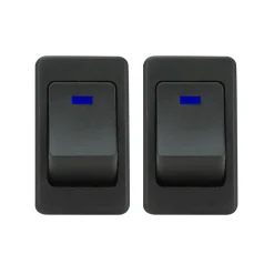 VIAIR Blue LED Rocker Switch 35A 12V No-Logo Dual Pack (90124)