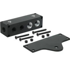 VIAIR 8-Port Billet Manifold with 1/8 BSPT 1/4 NPT and 3/8 NPT Ports (92828)