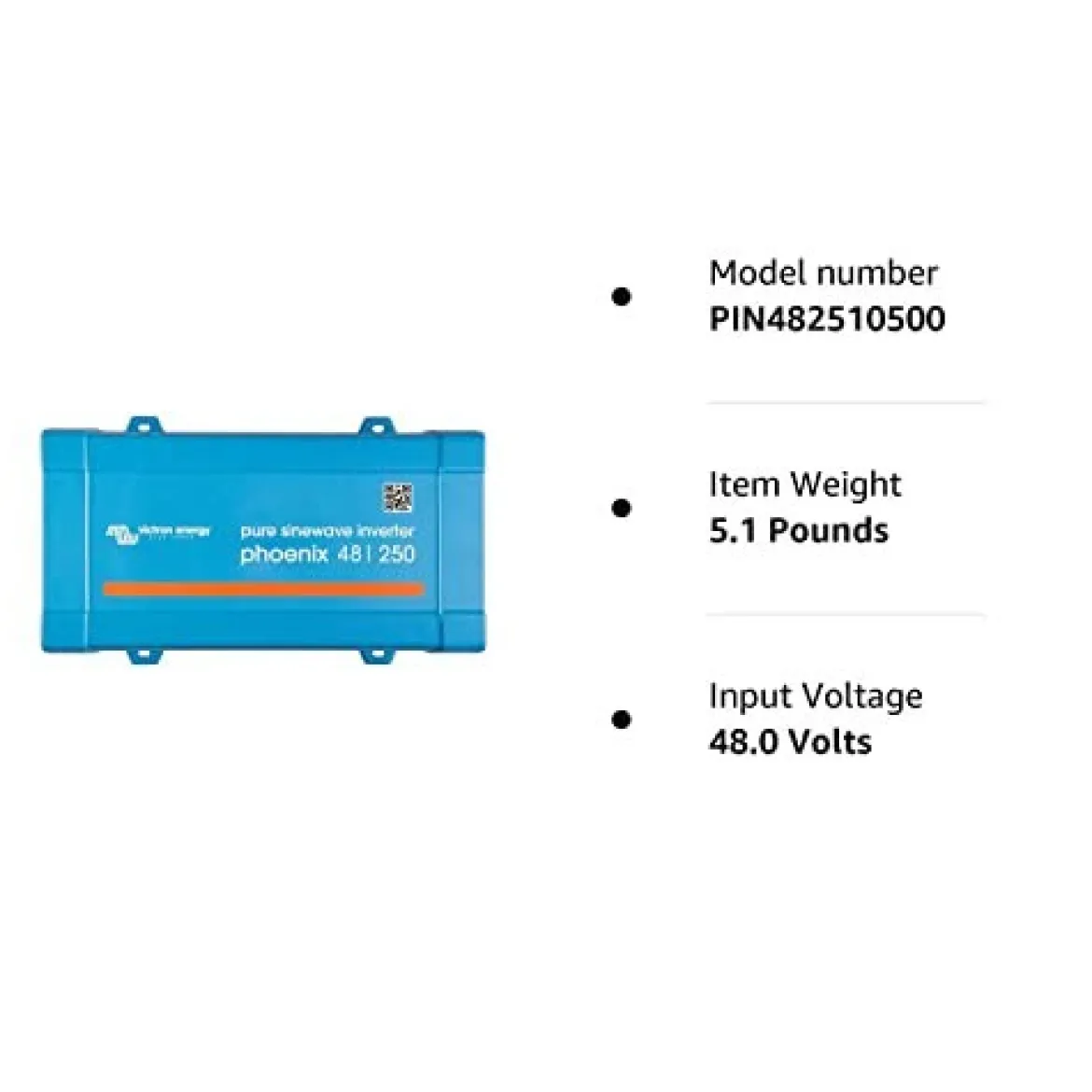 Victron Energy Phoenix 250Va 48-Volt 120V Ac Pure Wave Inverter (PIN482510500)