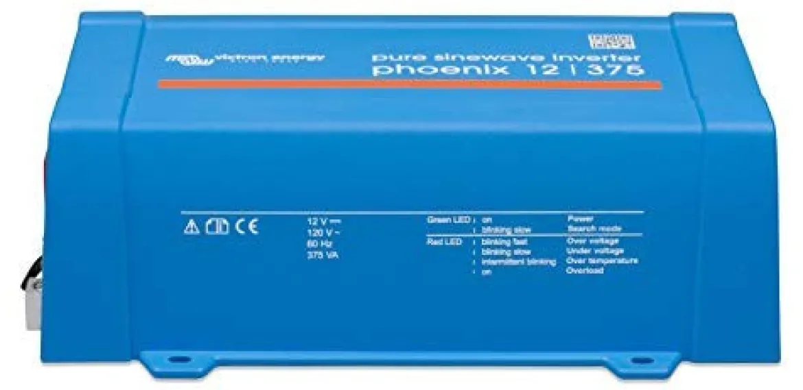 Victron Energy Phoenix 375Va 12-Volt 120V Ac Pure Wave Inverter (PIN123750500)