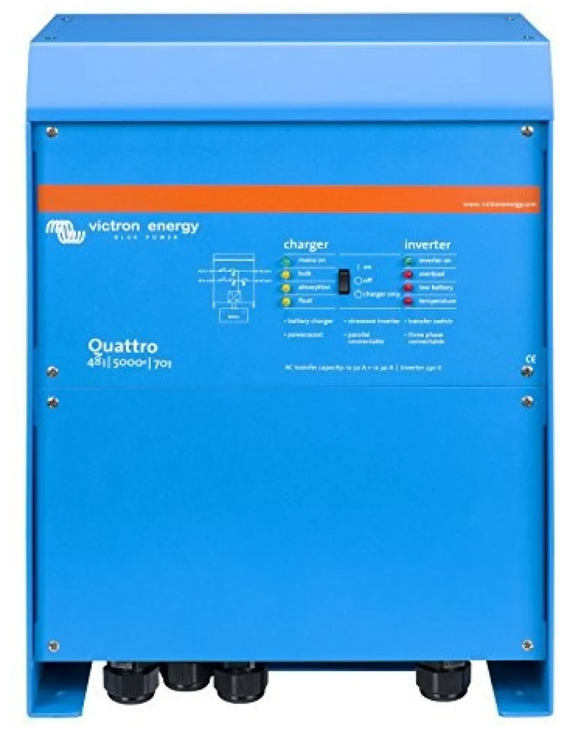 Victron Energy Quattro 5000Va 48-Volt Pure Sine Wave Inverter (QUA485021100)