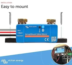 Victron Energy Smartshunt Ip65 500 Amp Battery Monitor, Bluetooth (SHU065150050)