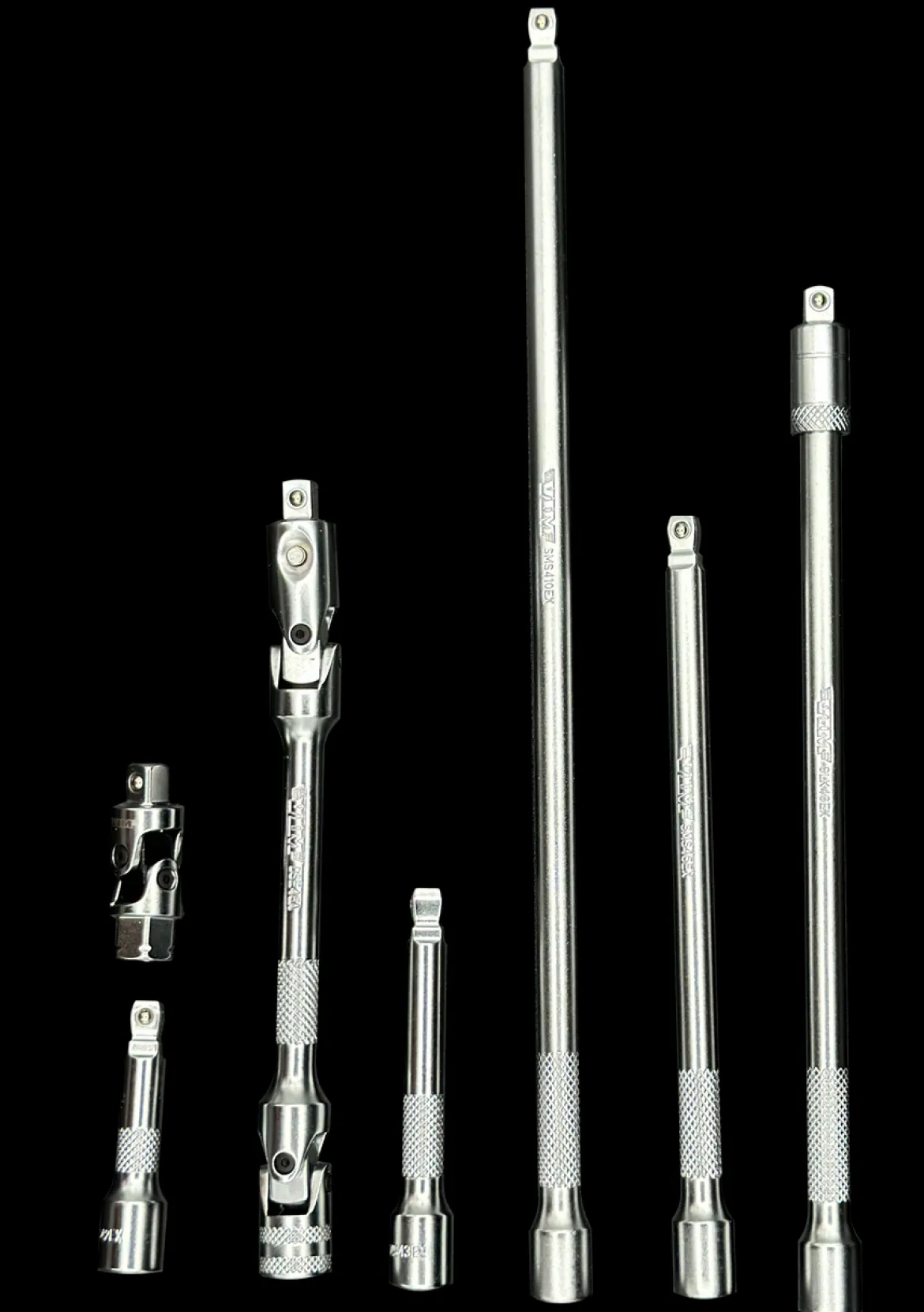 VIM Tools 7 Pc. 1/4" Drive Wobble Extension Set (MEK400)