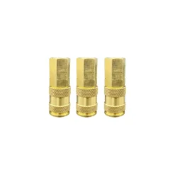 VIM Tools Universal High Flow Brass Coupler 1/4-In NPT Female 5-Pk (BUC-5)