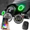 XKGLOW 4.5" Driving Lights for Motorcycle XKchrome Bluetooth App Controlled (XK042011-B, XK042011-W)