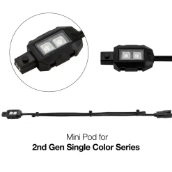 XKGLOW Compact LED Add-On Light Pod Single Color