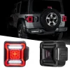 XKGLOW LED Smoked Tail Light Kit for Jeep Wrangler JL with Brake, Reverse, and Turn Signals (XK041027)