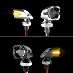 XKGLOW Mini Turnz Front LED Motorcycle Turn Signals (XK034022-AB, XK034022-AC)