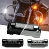 XKGLOW Motorcycle LED Highway Bar Lights White DRL and Amber Turn (XK034014-B, XK034014-W)
