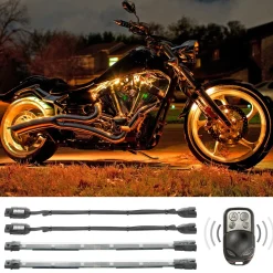 XKGLOW Motorcycle Multi-Color LED Accent Light Kit w/ Remote Key Fob