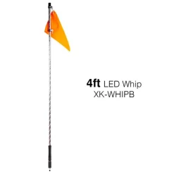 XKGLOW 1pc 48" 2nd Gen Add-on LED ATV-UTV Whip - Controller Not Included (XK-WHIPB)