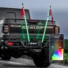 XKGLOW 2pc 4ft LED Whip Kit with Hitch Receiver Step Mount (XK-HITCH-WHIPB)
