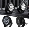 XKGLOW 2pc 7in 44W Combo Beam Offroad Round Work Light Kit (XK066007)