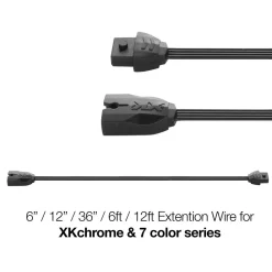 XKGLOW 4pin LED Extension Wire XKchrome and 7 Color Add-On