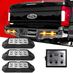 XKGLOW Plug and Play Pod Kit Emergency Strobe Light System 6W LED Pods