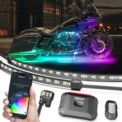 XKGLOW RGBW Addressable Motorcycle Underglow Light Kit