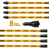 XKGLOW Underglow LED Accent Light Kit - 8pc 24" Strip Single Color