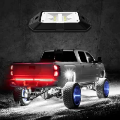 XKGLOW White XKchrome Low Profile Ultra Bright Rock Light Pod (XK-WROCK)