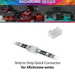 XKGLOW XKchrome 4-Pin Quick Connector Strip to Strip (XK-4P-CNT-SS)