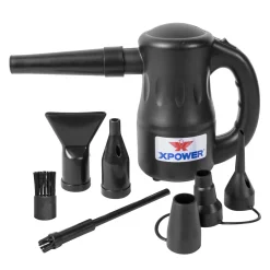 XPOWER A-2 Airrow Pro Multi-Use Powered Air Duster Canned Air Blower (A-2-Black)