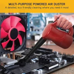 XPOWER A-2S Cyber Duster Multipurpose Powered Air Duster Blower (A-2S-Red)