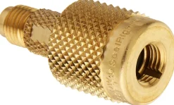 Yellow Jacket Quick SealRight 1/4" x 1/4" Male Flare Shut-off Adapter (19109)