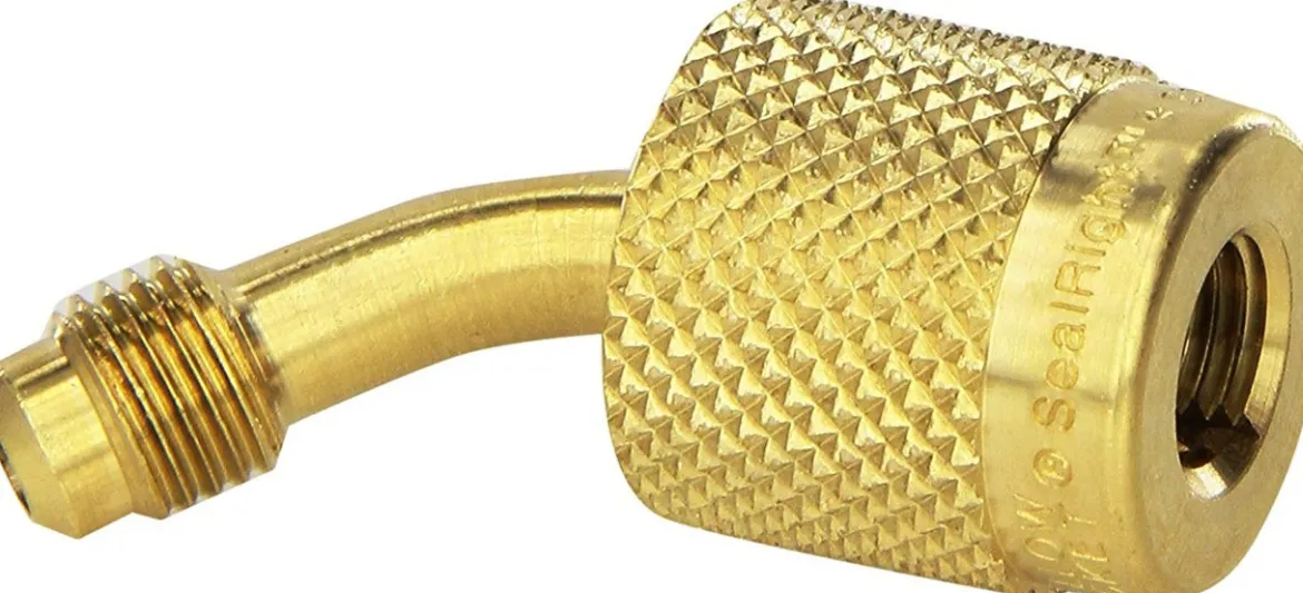 Yellow Jacket SealRight 45 Degree Quick Coupler 1/4" Male Flare (19208)