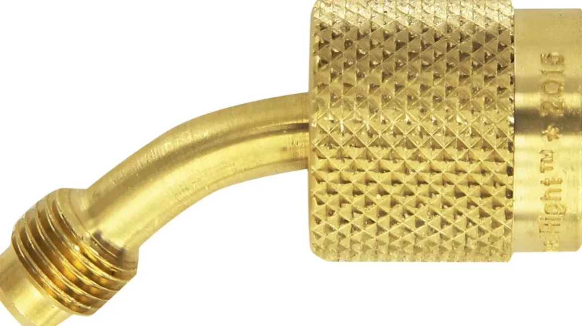 Yellow Jacket SealRight 45 Degree Quick Coupler 1/4" Male Flare (19208)