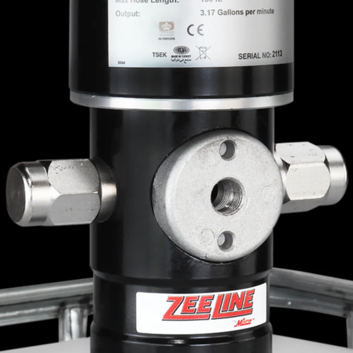 Zeeline 5:1 Pneumatic Stub Style Standard Flow Rate Piston Pump (ZE1730)