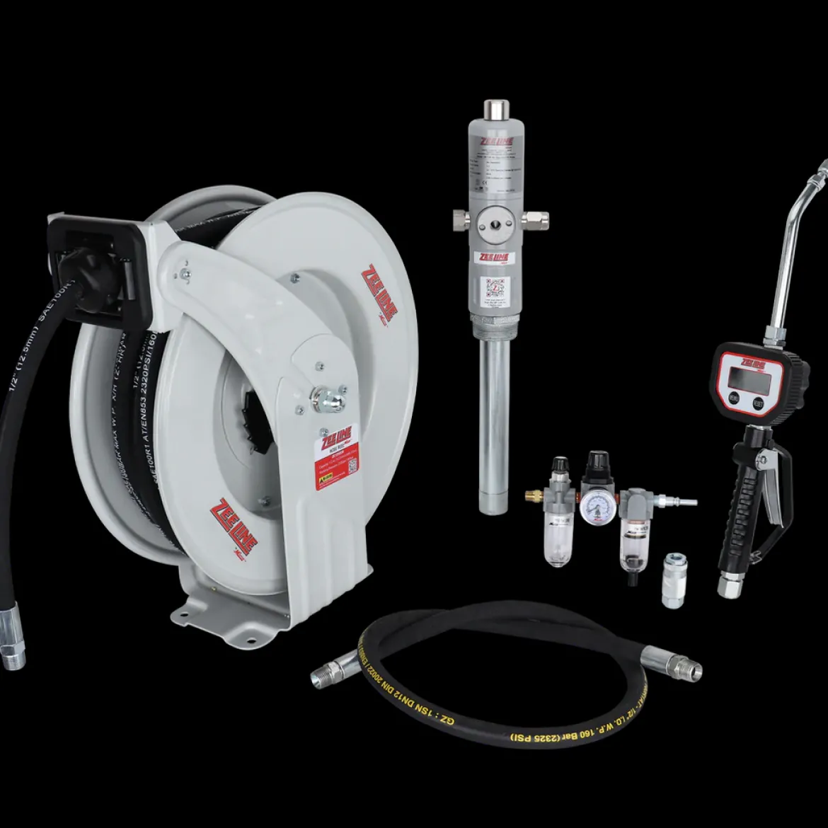 Zeeline 3:1 Standard Flow Pump Package W/Digital Dispensing Nozzle And 50 Ft. Reel (ZEPKG-B1)