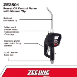 Zeeline Preset Oil Control Valve With Manual Tip (ZE2501)